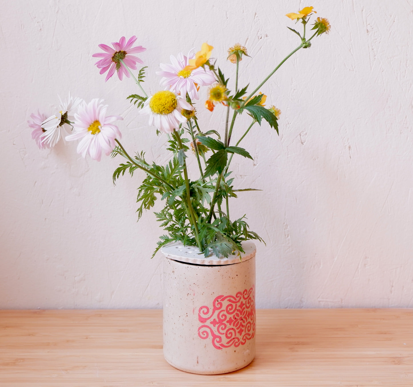 Ceramic Flower Frog