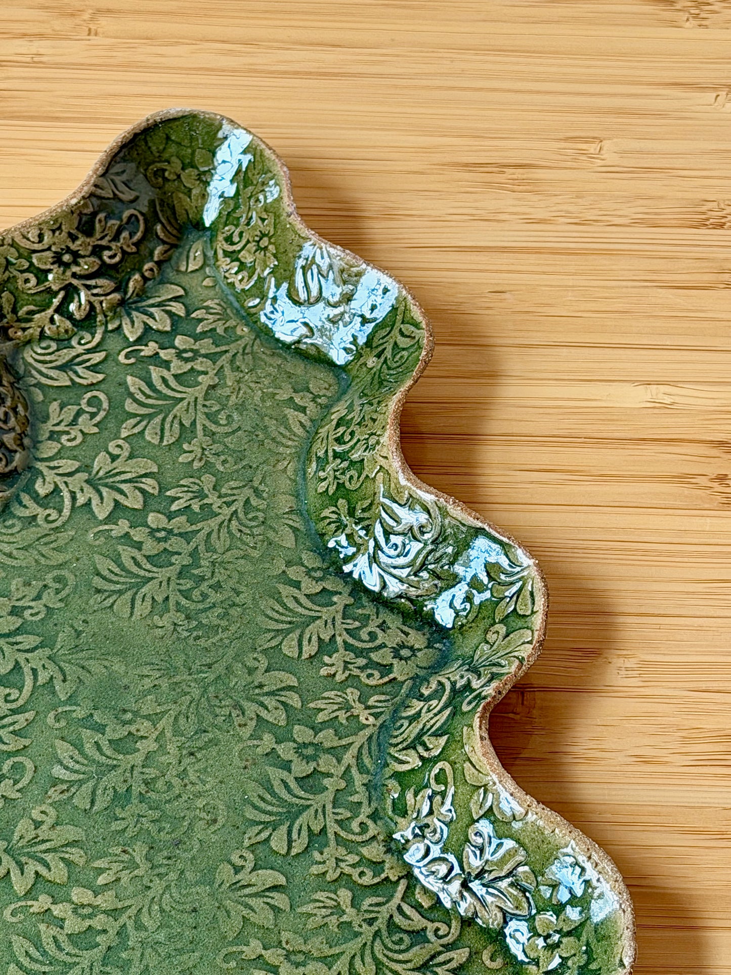 Handmade Christmas Tree Ceramic Tray | Platter