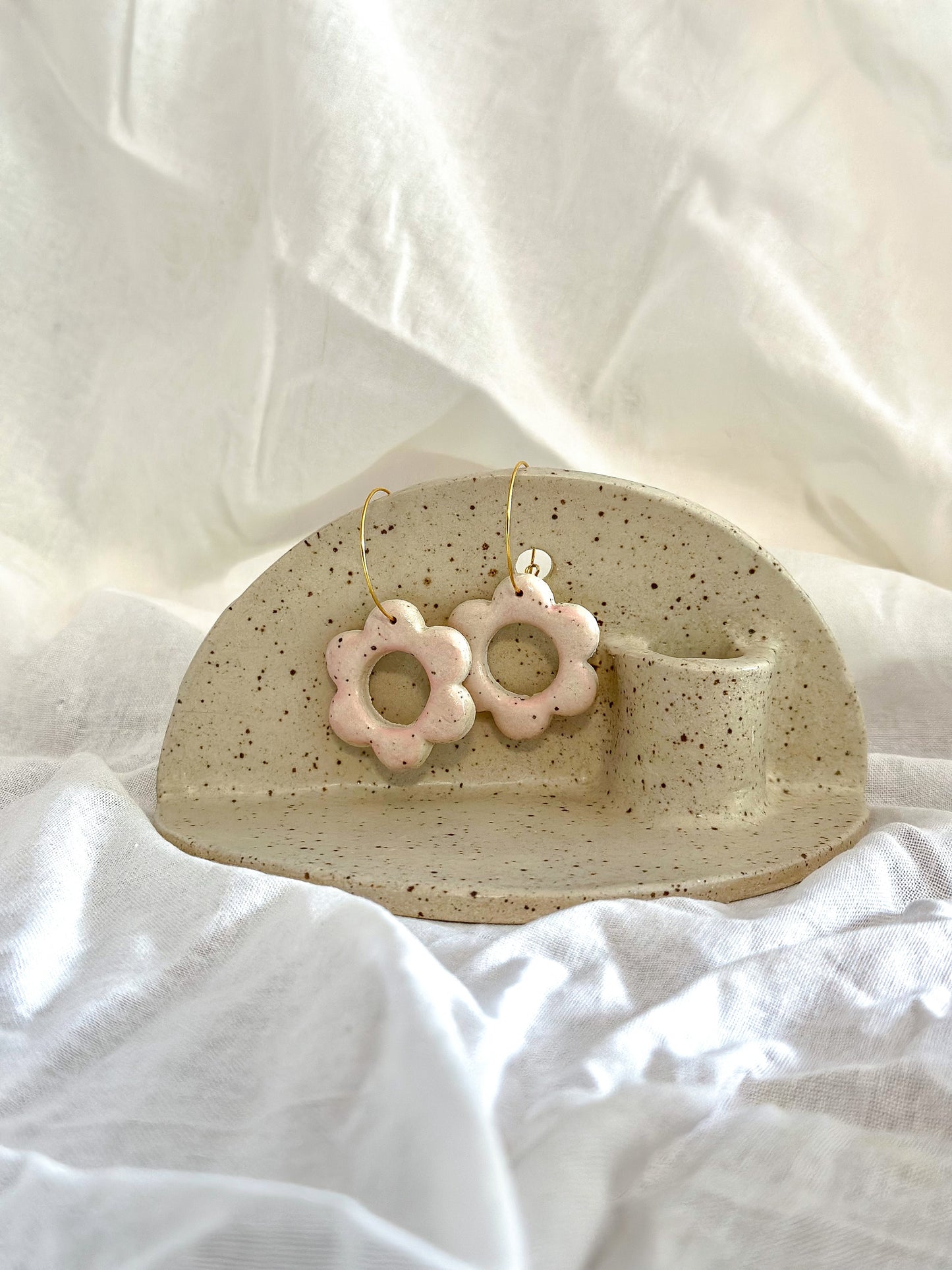 Hoop Earrings - Full Flower