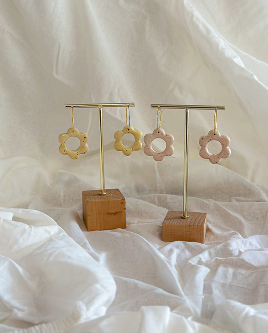 Hoop Earrings - Full Flower